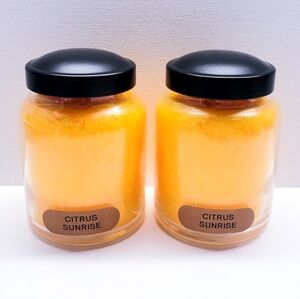 CITRUS SUNRISE - A Cheerful Giver Baby Jar Single Wick Candle, 6 oz (2 pcs)
